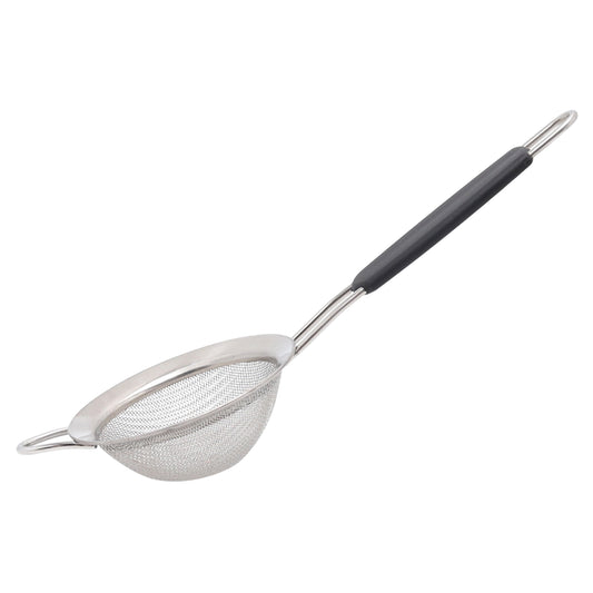 Buckingham Stainless Steel Fine Mesh Strainer with Black Handle