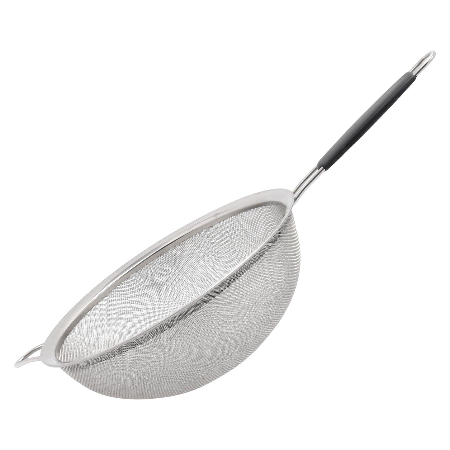 Buckingham Stainless Steel Fine Mesh Strainer with Black Handle