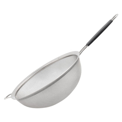 Buckingham Stainless Steel Fine Mesh Strainer with Black Handle