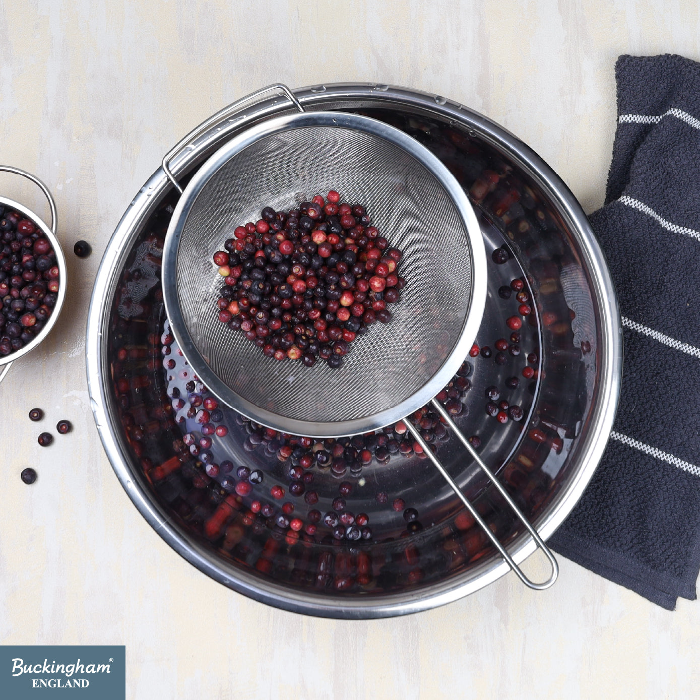 Buckingham Stainless Steel 30 Ultra Fine Mesh Sieve