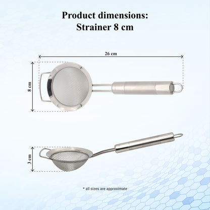 Buckingham Fine Mesh Stainless Steel Sieve with Easy Grip Handle