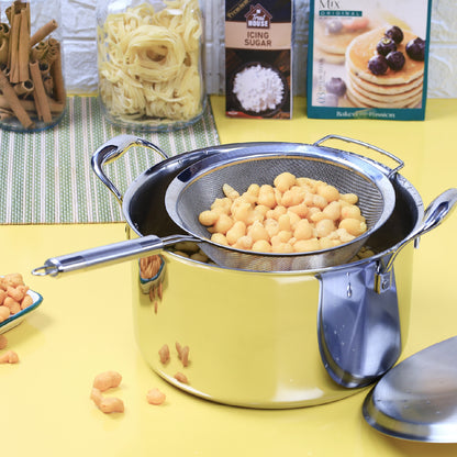 Buckingham Fine Mesh Stainless Steel Sieve with Easy Grip Handle