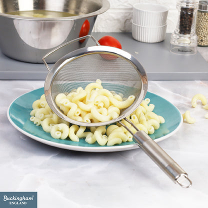 Buckingham Fine Mesh Stainless Steel Sieve with Easy Grip Handle
