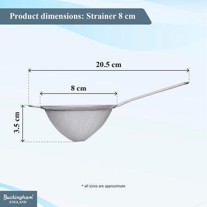 Buckingham Stainless Steel  Conical Fine Mesh Strainer