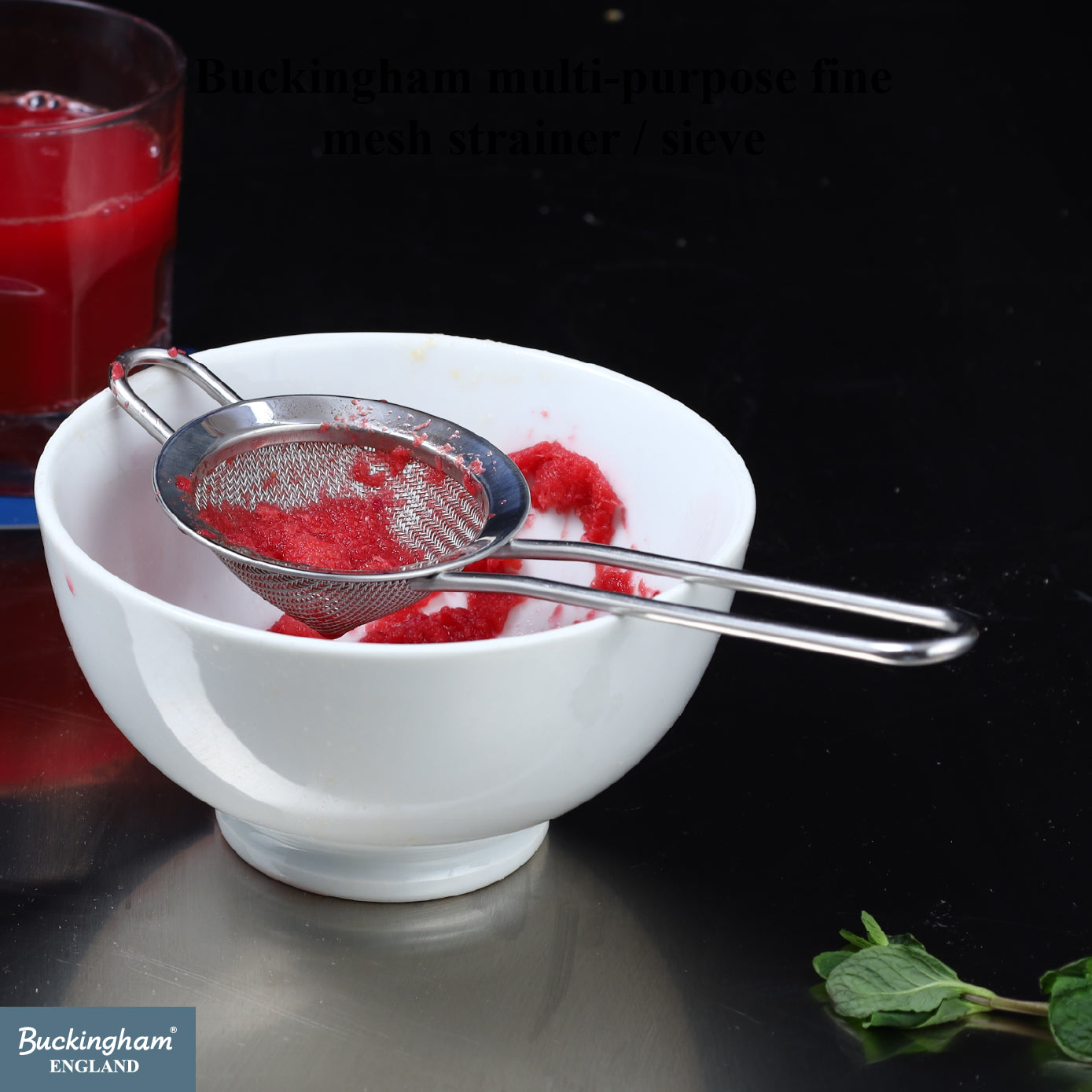 Buckingham Stainless Steel  Conical Fine Mesh Strainer