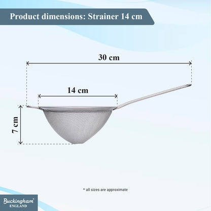 Buckingham Stainless Steel  Conical Fine Mesh Strainer