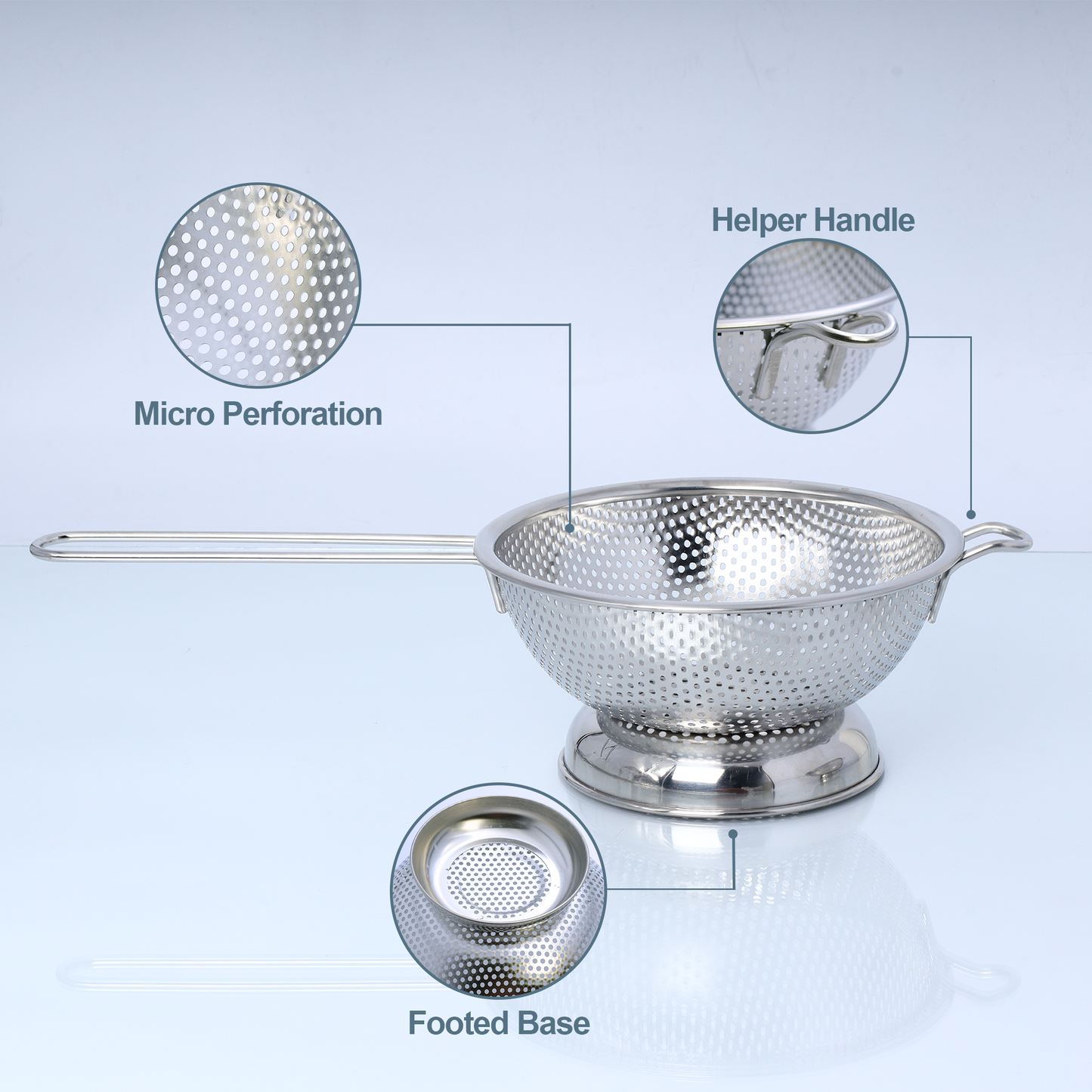 long handle colander