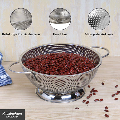 Buckingham Stainless Steel Deep Footed Colander