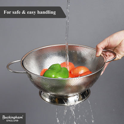 Buckingham Stainless Steel Deep Footed Colander