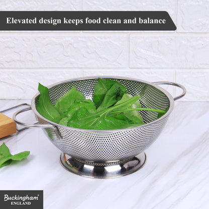 Buckingham Stainless Steel Deep Footed Colander