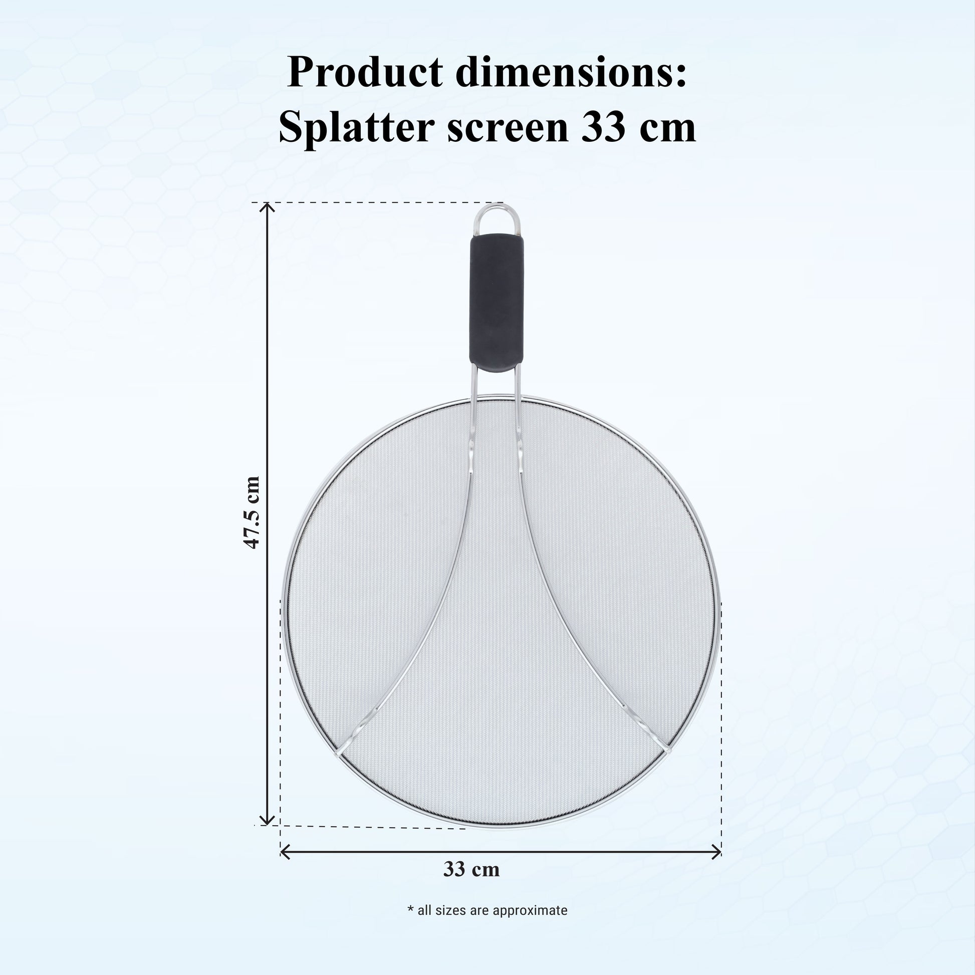 stainless steel splatter screen