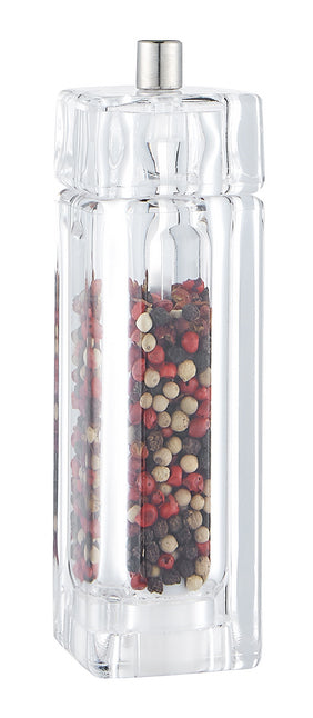 Buckingham Acrylic Square Salt and pepper mill, perfect for spreading seasoning to flavour up the meal.