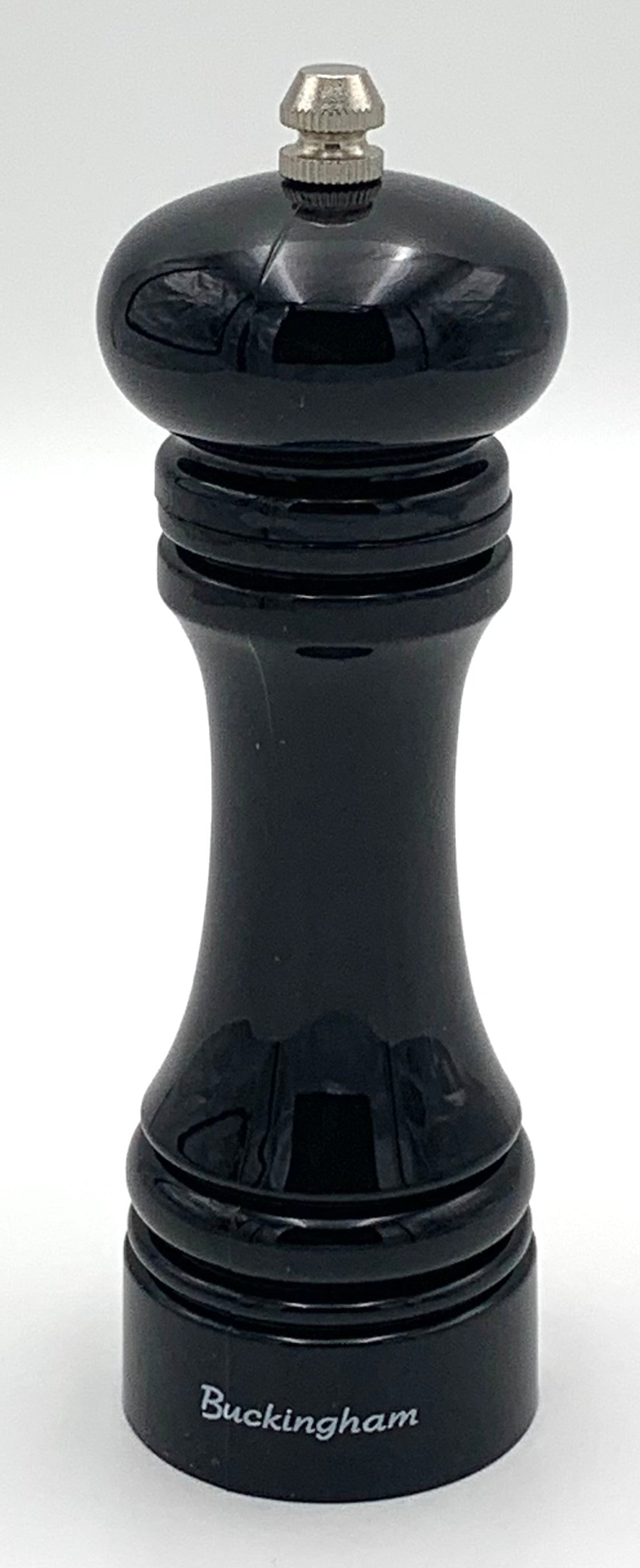 Buckingham ABS Plastic in Gloss Black Classic Salt/Pepper mill