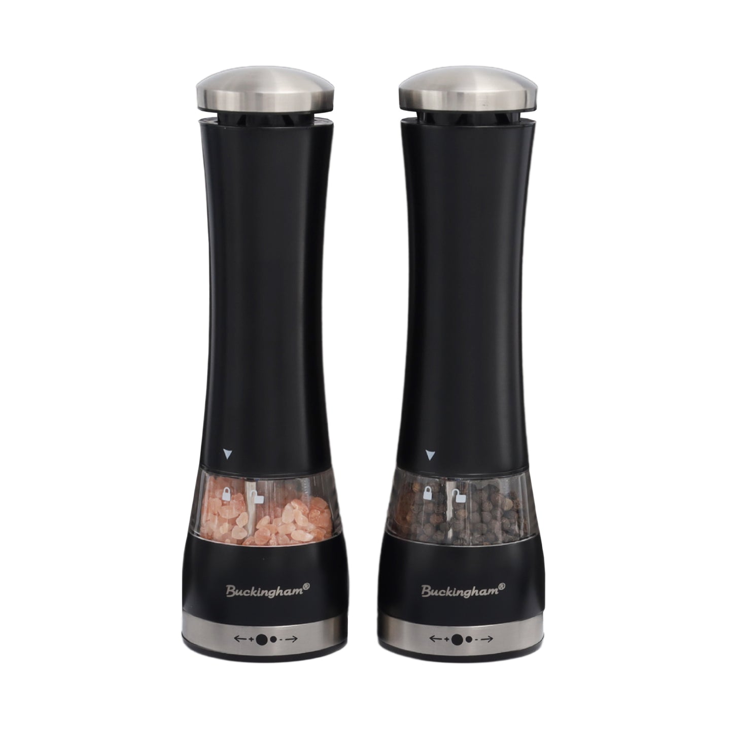 Buckingham Stainless Steel Salt and Pepper Mill Set