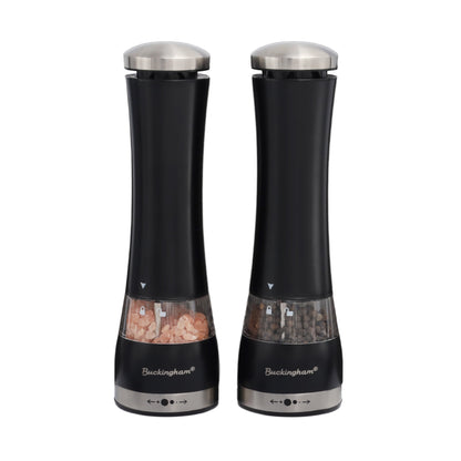 Buckingham Stainless Steel Salt and Pepper Mill Set