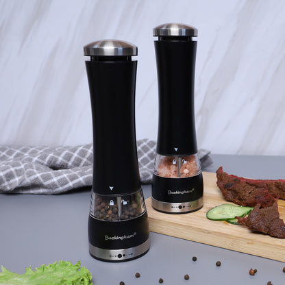 Buckingham Stainless Steel Salt and Pepper Mill Set