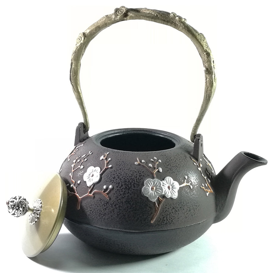 Buckingham Handmade Japanese Style Cast Iron Teapot Kettle 1300 ml with Trivet , Gift Box Set