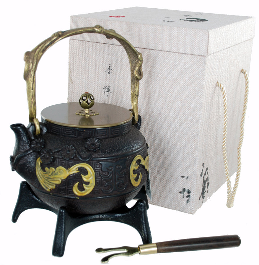 Buckingham Handmade Japanese Style Cast Iron Teapot Kettle 1500 ml Gift Box Set