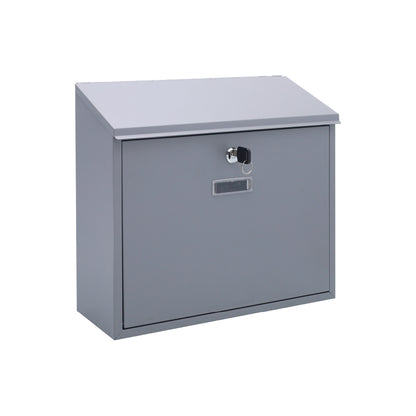 Buckingham Wall Mounted Steel Lockable Mailbox Post Letter Box Large
