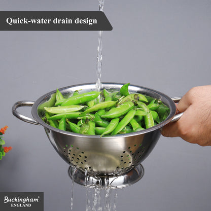 Buckingham Stainless Steel Fine Mesh Deep Colander