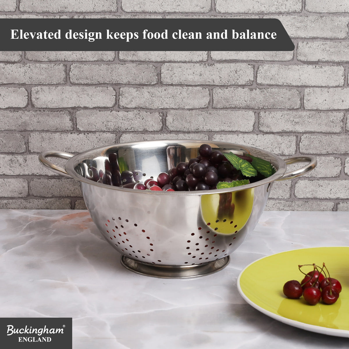 Buckingham Stainless Steel Fine Mesh Deep Colander