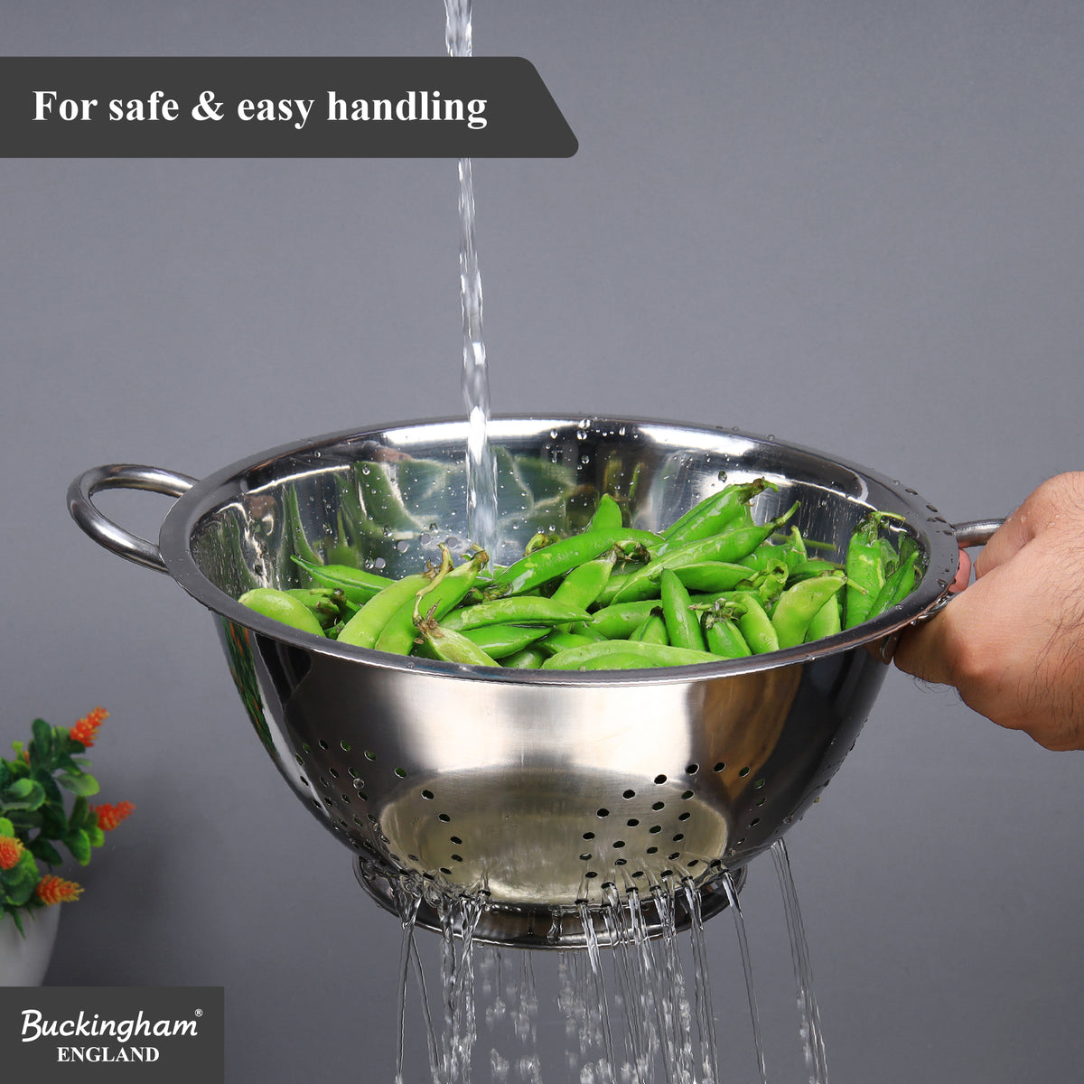 Buckingham Stainless Steel Fine Mesh Deep Colander