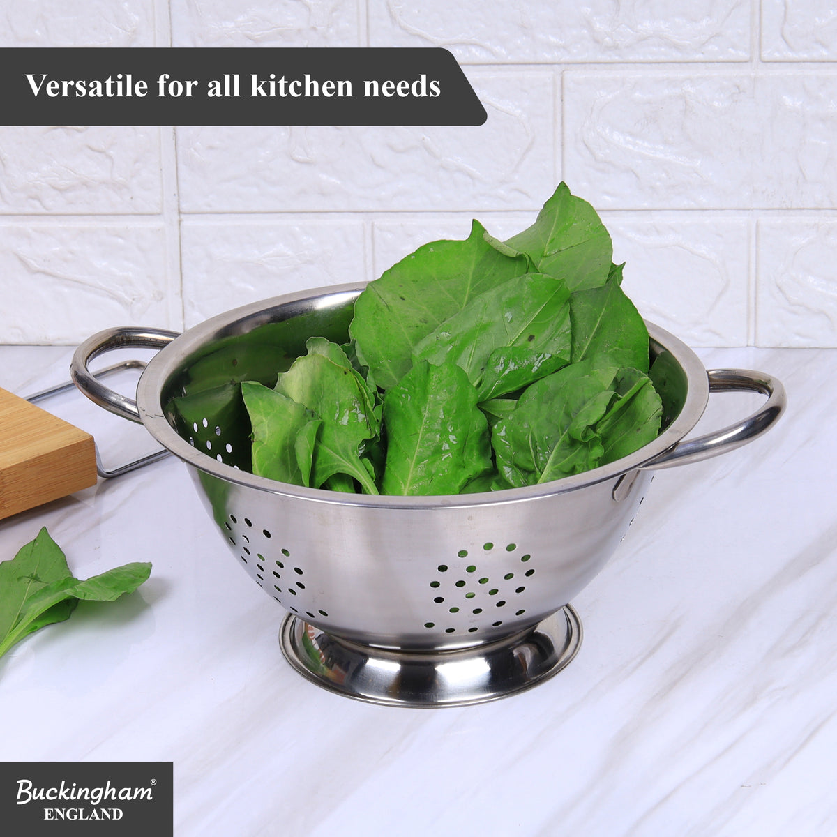 Buckingham Stainless Steel Fine Mesh Deep Colander