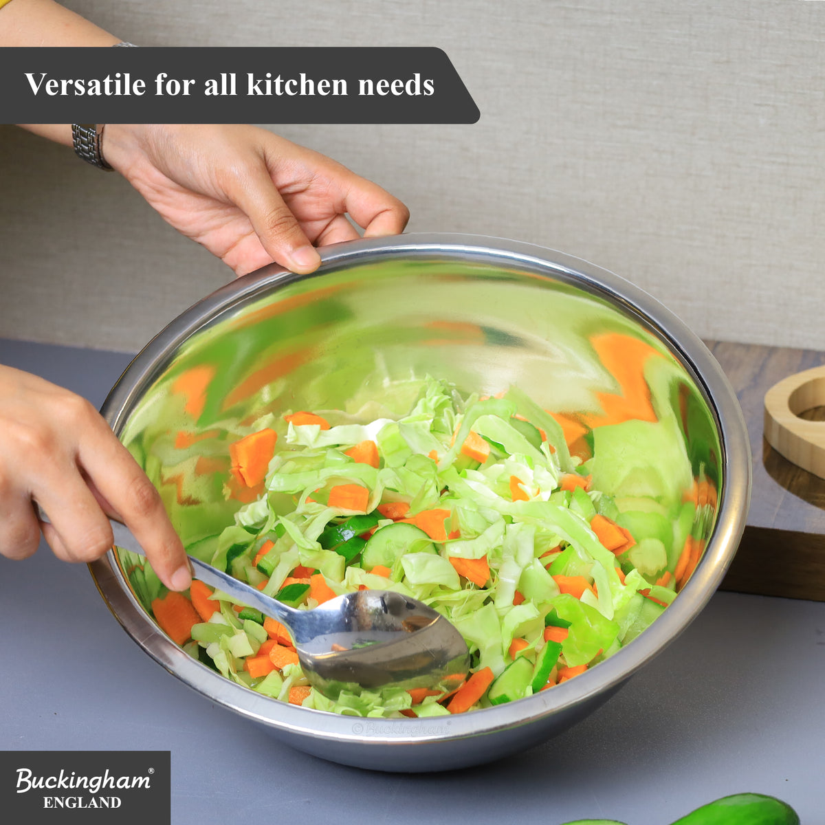Buckingham Stainless Steel Deep Mixing Bowl 34 cm