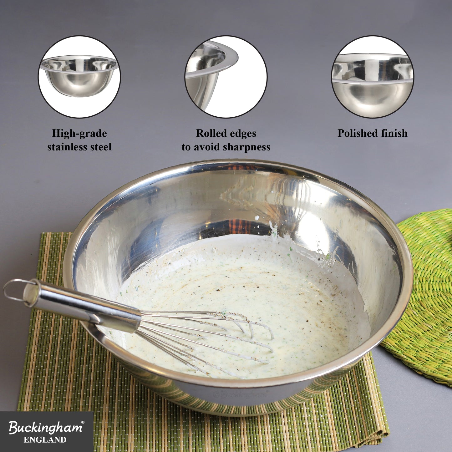 Buckingham Stainless Steel Large Washing up bowls