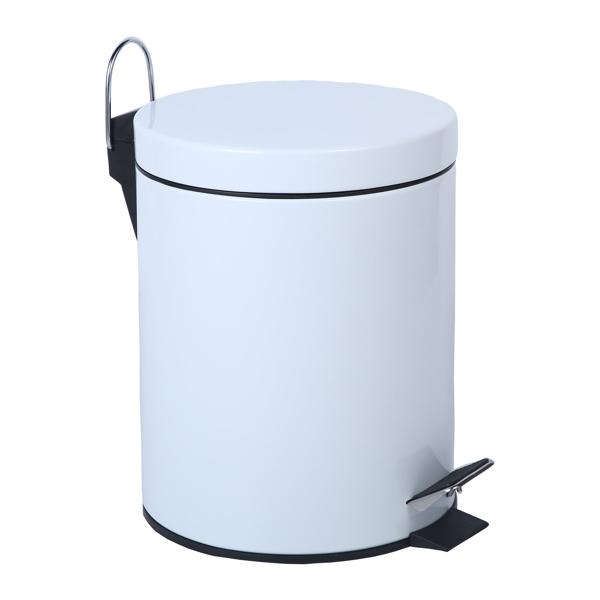 white bathroom bin
