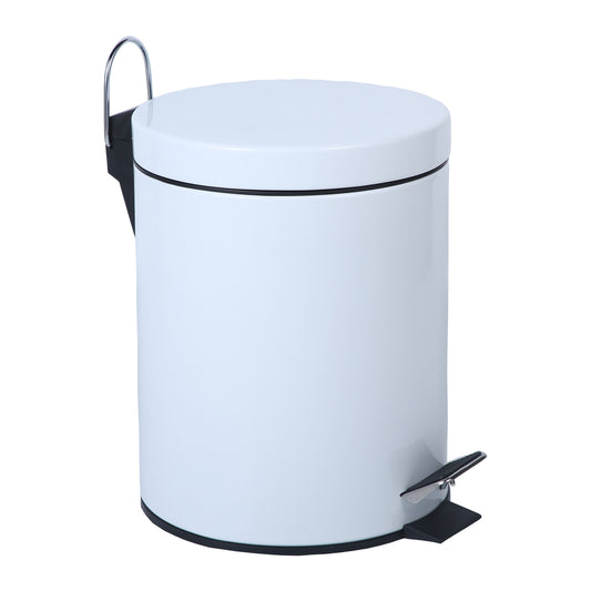 white bathroom bin
