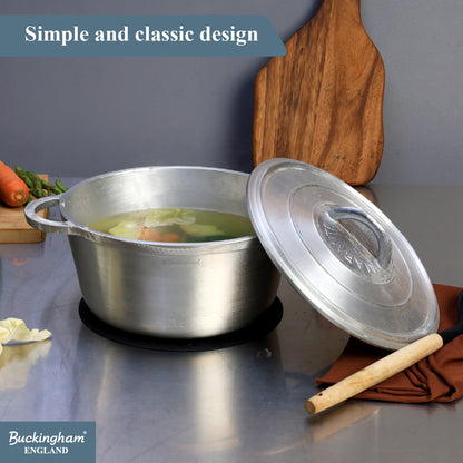 Buckingham Aluminium Set of 3 Dutch Pots Casseroles