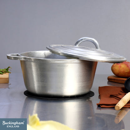 Buckingham Aluminium Set of 3 Dutch Pots Casseroles