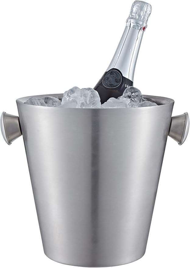 Buckingham Stainless Steel Champagne/Wine Bottle Bucket 4.8 L / 21.5 cm (Matt Finish)