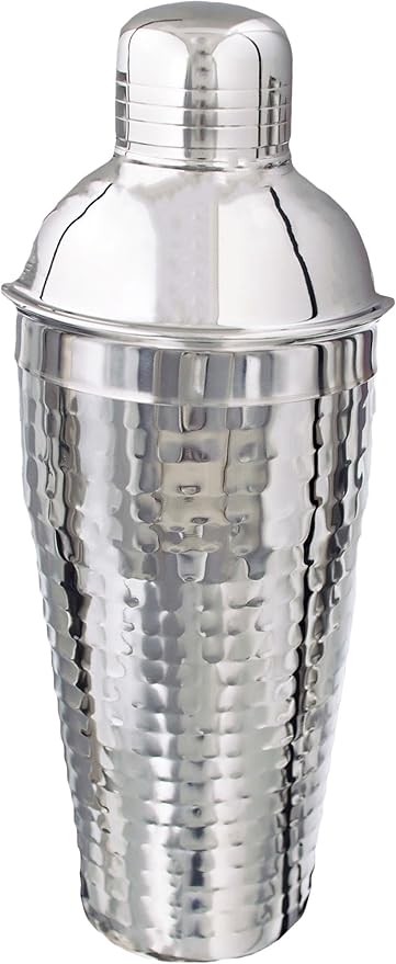 Buckingham Professional Stainless Steel Cocktail Set 500 ml, Hammered Effect