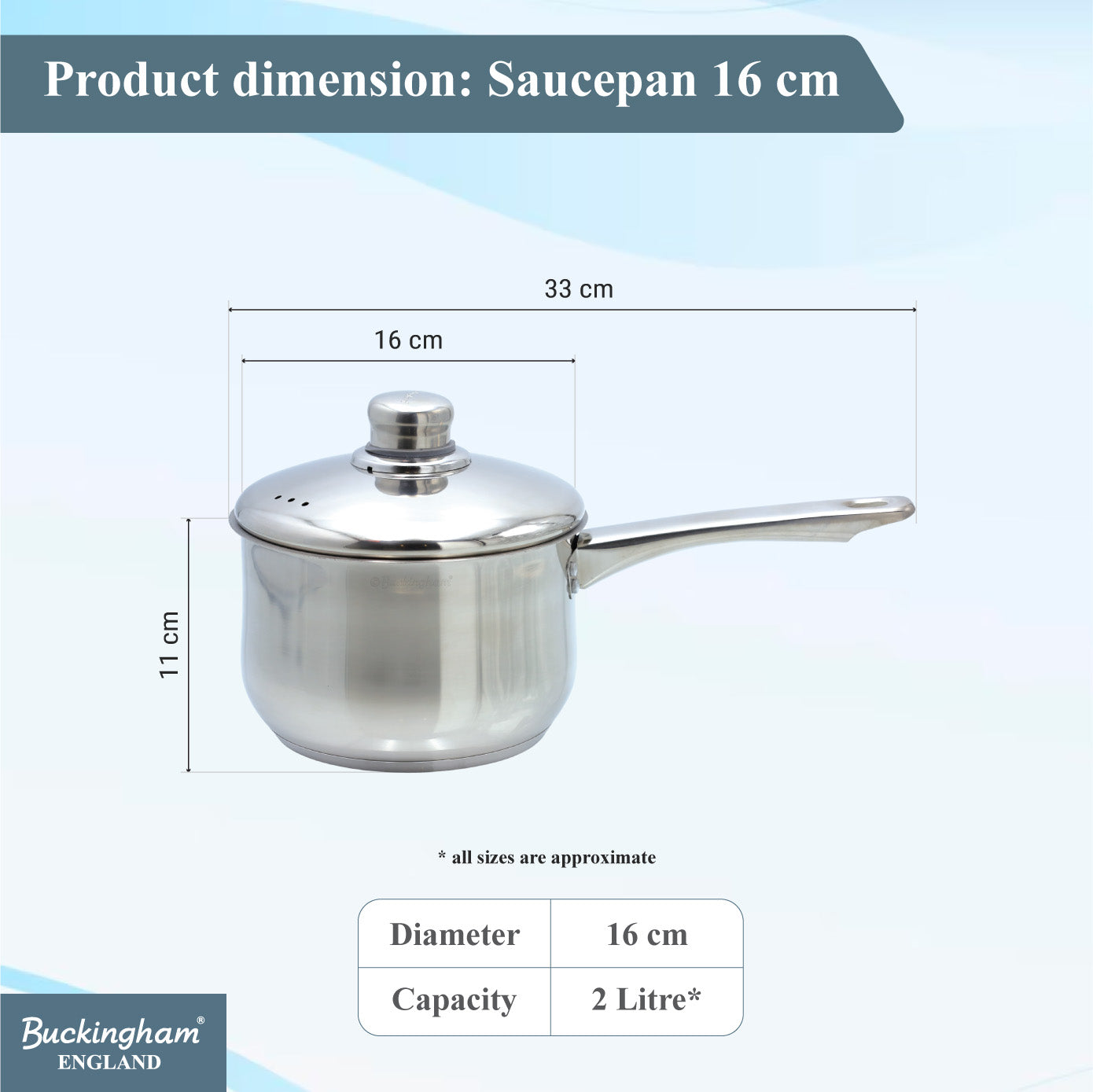 Stainless Steel Sauce Pan with Lid