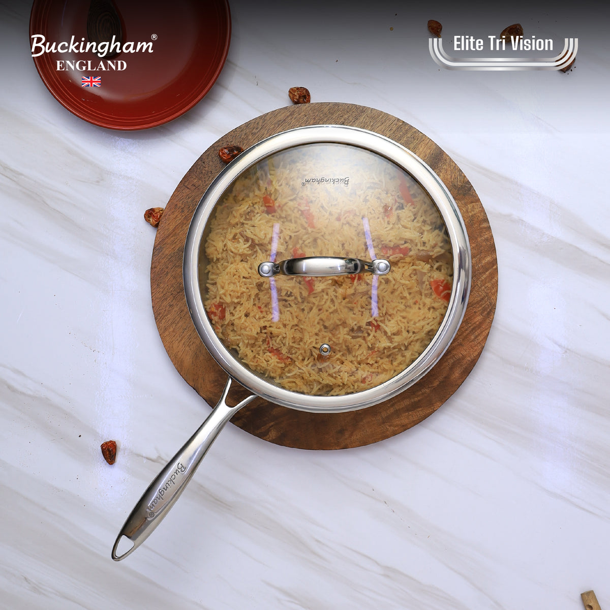 Buckingham Elite Tri-ply 18/8 Stainless Steel Sauté Pan
