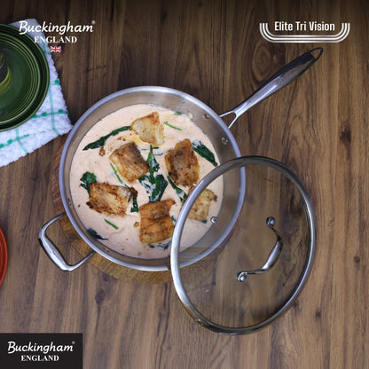 Buckingham Elite Tri-ply 18/8 Stainless Steel Sauté Pan