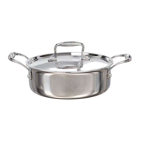 Buckingham Elite Tri-ply 18/8 Stainless Steel Sauteuse pan