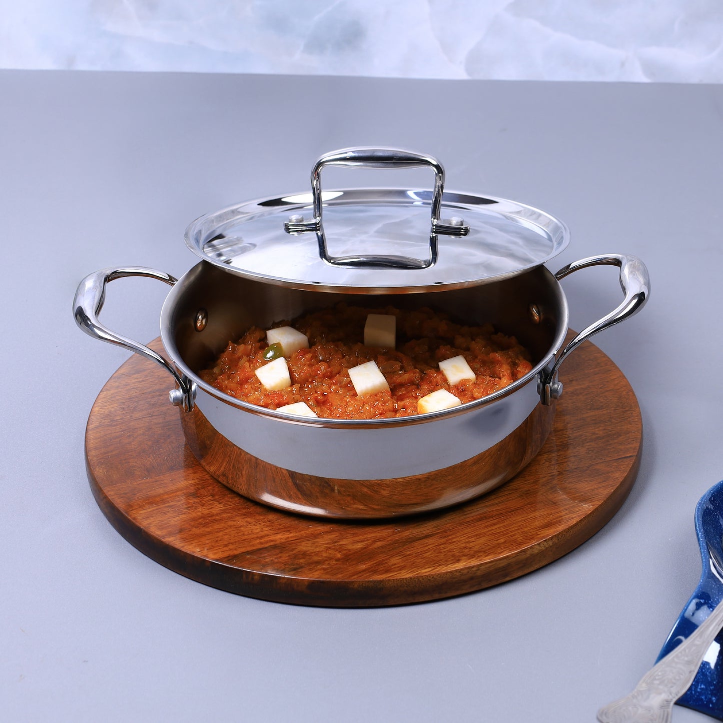 Buckingham Elite Tri-ply 18/8 Stainless Steel Sauteuse pan