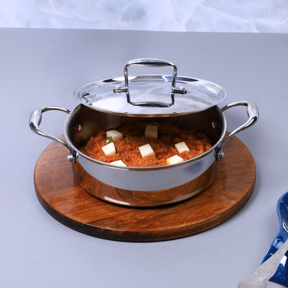 Buckingham Elite Tri-ply 18/8 Stainless Steel Sauteuse pan