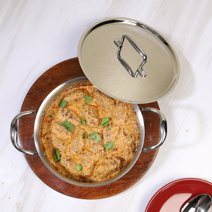Buckingham Elite Tri-ply 18/8 Stainless Steel Sauteuse pan