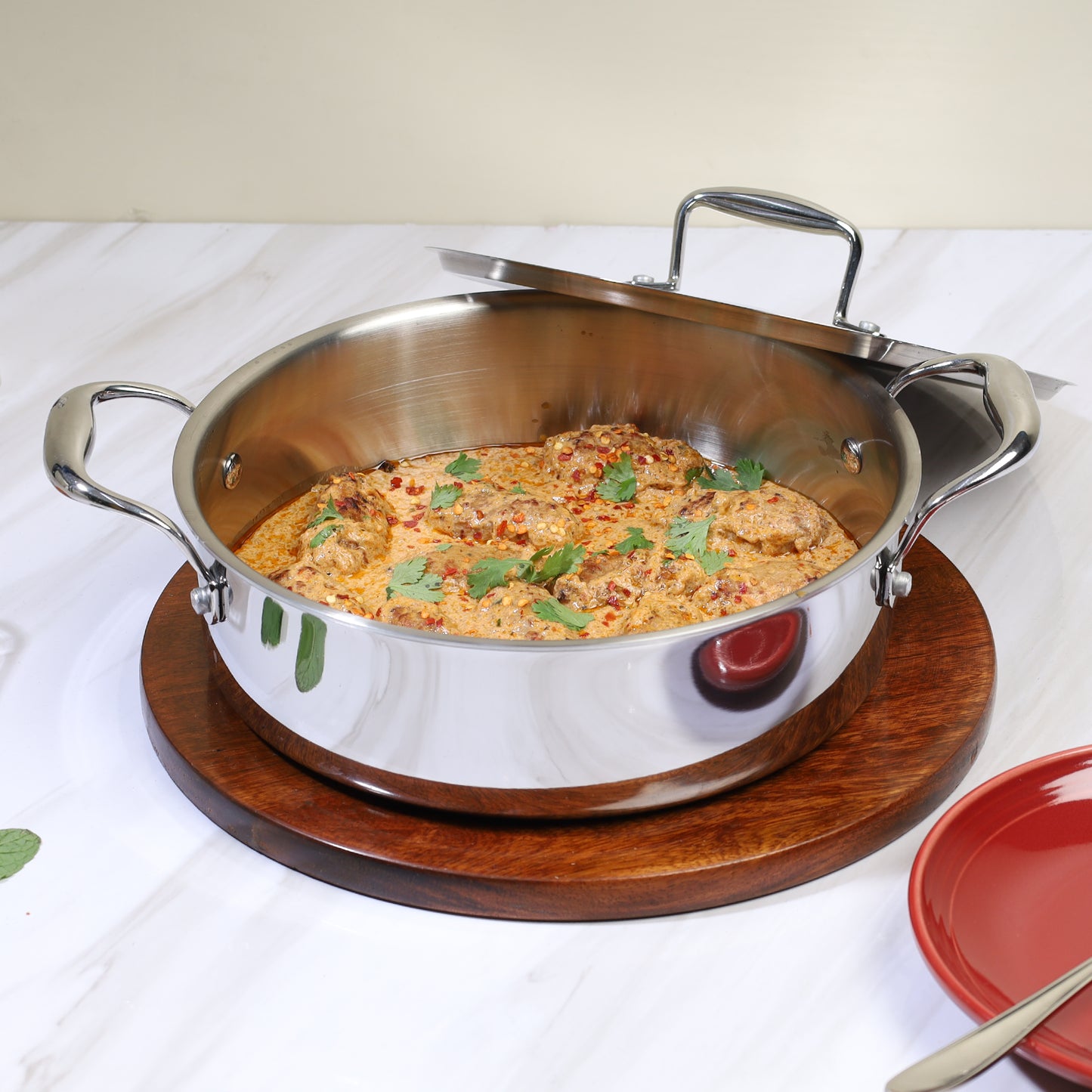 Buckingham Elite Tri-ply 18/8 Stainless Steel Sauteuse pan