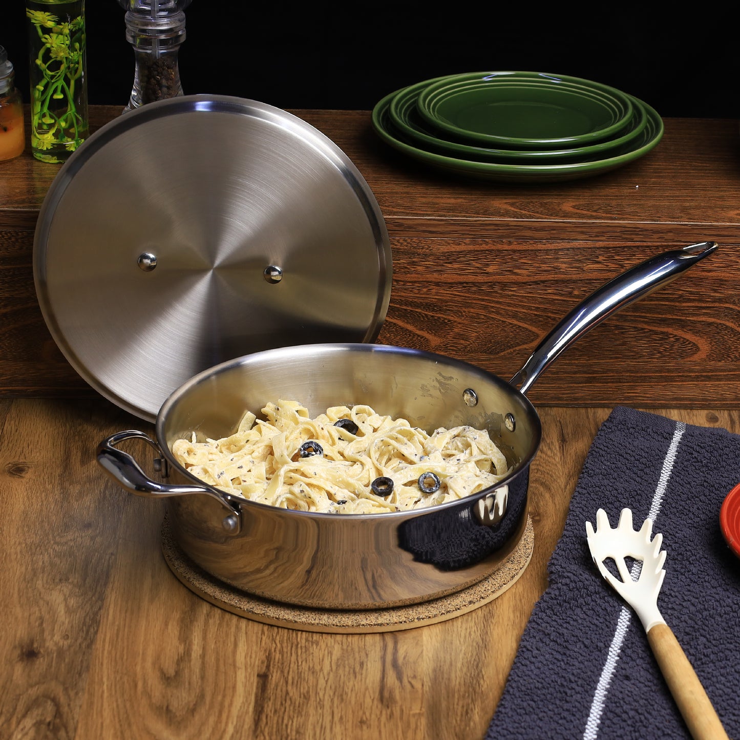 Buckingham Elite Tri-ply 18/8 Stainless Steel Saute pans