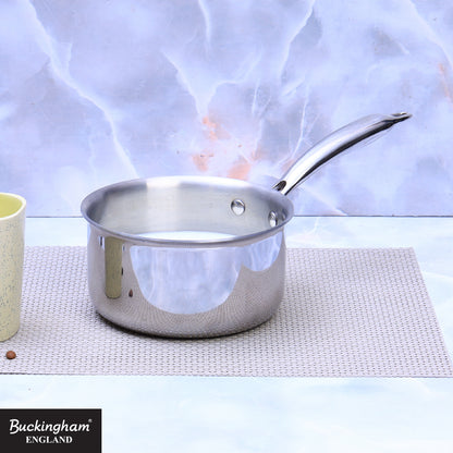Buckingham Tri-Ply 18/8 Stainless Steel Milk Pan 14 cm