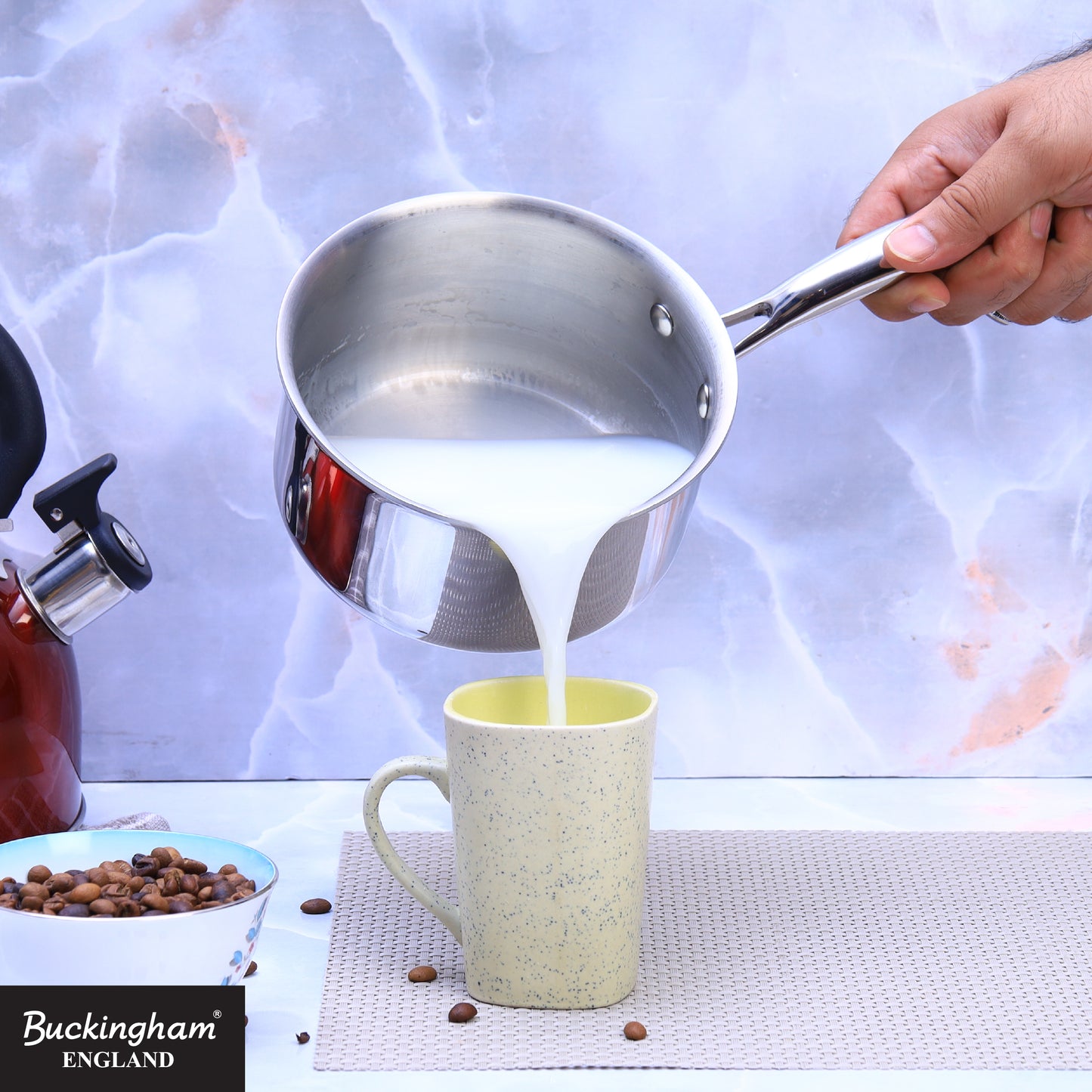 Buckingham Tri-Ply 18/8 Stainless Steel Milk Pan 14 cm
