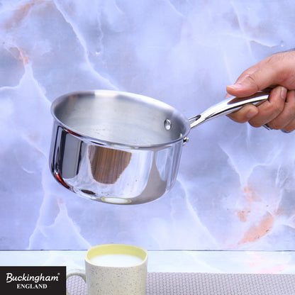 Buckingham Tri-Ply 18/8 Stainless Steel Milk Pan 14 cm