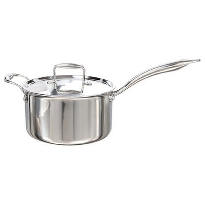 Buckingham Elite Tri 18/8 Stainless Steel Deep Saucepan with Helper Handle  20 cm