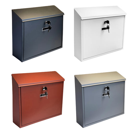 Buckingham Wall Mounted Steel Lockable Mailbox Post Letter Box Large