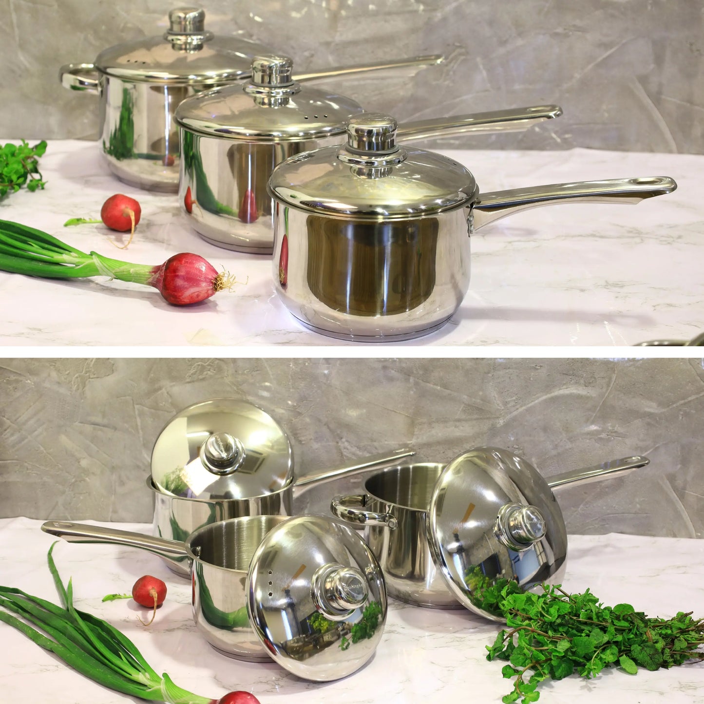 Buckingham Premium Induction Stainless Steel saucepan Buckingham Cookware UK